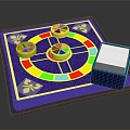 Gambling Table Wheel Table Turntable Table 3d model