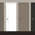 Modern Flush Doors in Various Colors and Wooden Finishes for Interior Design