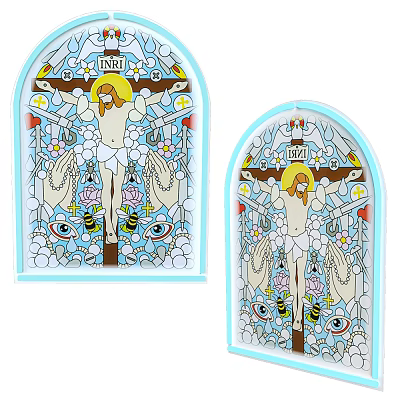 Modern Neon Gospel Neon Sign Jesus 3d model Modern Neon Gospel Neon Sign Jesus 3d model