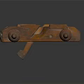 Vintage Wooden Carpentry Hand Tool With Double Knob Design And Traditional Structure