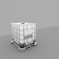 Durable Square Stainless Steel Industrial Container With Metal Frame And Wheels