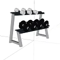Sturdy Fitness Dumbbell Rack With Multiple Dumbbells For Home Gym Use
