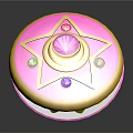 Fashion Accessories Open Jewelry Box With Blue Gemstone And Pink Gold Accents
