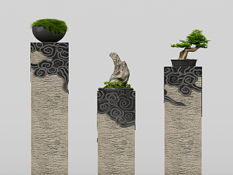 New Chinese Pillar 3d model