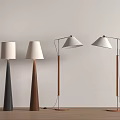 Ancient Style Floor Lamp Fishing Lamp 3d model