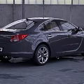 Sleek Modern Sedan Car With Dark Gray Exterior And Alloy Wheels Design