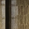Glossy Vertical Wall Tiles In Warm Brown Finish For Bathroom Shower Area