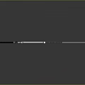 Traditional Japanese Sword with Black Handle and Silver Engraved Blade on Dark Background