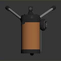 Orange And Black Telescope With Tripod For Scenic Natural Landscape Viewing