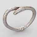 Elegant Vintage Silver Bracelet With Classic Loop Design And Intricate Handcrafted Details