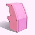Pink Arcade Play Equipment With Retro Gaming Screen Joystick And Colorful Design