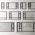 windows casement windows floor-to-ceiling windows bay windows balcony floor-to-ceiling windows doors and windows broken bridge aluminum windows 3d model