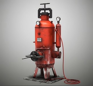 modern gas welding machine 3d model