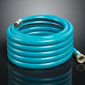 Blue Flexible Hardware Tool Hose With Metal Fittings For Industrial Applications