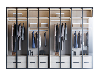 Modern wardrobe 3d model