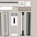 Various Modern Air Conditioners And Fans With Sleek Designs For Home Cooling
