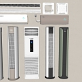 Air conditioning combined vertical air conditioning wall-mounted air conditioning air conditioning outlet central air conditioning 3d model