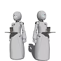 Modern Robot Restaurant Robot 3d model