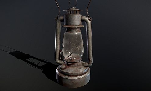 Industrial LOFT Kerosene Lamp 3d model