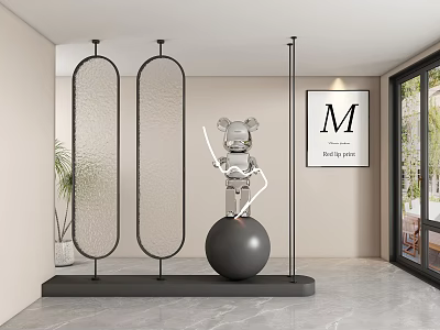 Entrance aisle partition 3d model