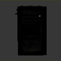 Vintage Dark Brown Electric Oven With Control Panel And Glass Door