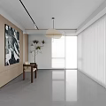 Modern Artistic Pendant Light With Geometric Design Metal Frame And Beige Shade In Living Room
