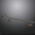 Architectural Great Wall Model With Winding Structure And Stone Watchtowers
