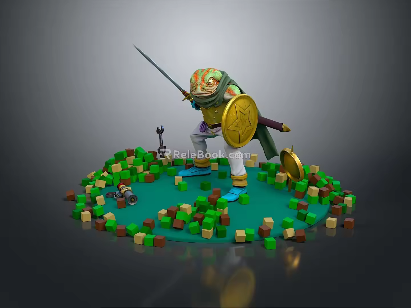 Frog Poison Frog Game Frog Reptile Cold Blooded Animal Reptile 3d model