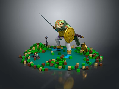 Frog Poison Frog Game Frog Reptile Cold Blooded Animal Reptile 3d model