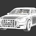 Black Audi Luxury Sedan With Sleek Exterior Design And Silver Alloy Wheels