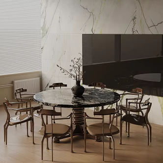 Modern table combination 3d model