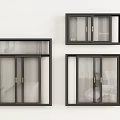 modern sliding window 3d model