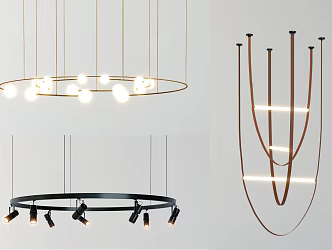 Modern chandelier 3d model