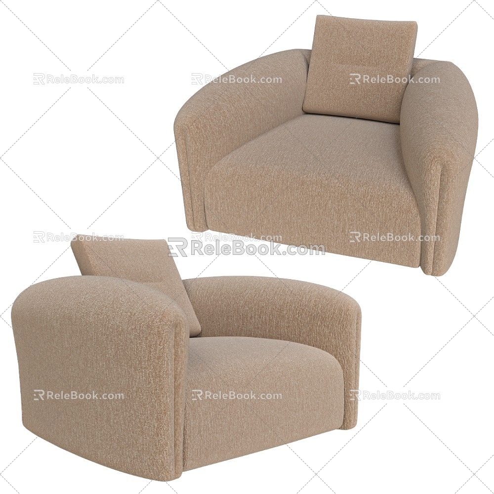 Mimi leisure sofa 18 3d model