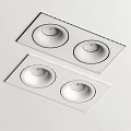 Modern Flush Mounted White and Black Downlights and Spotlights for Indoor Lighting