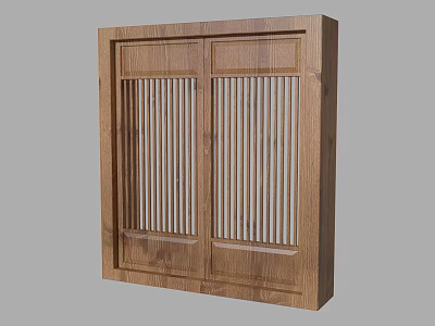 New Chinese casement window 3d model