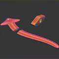 Playful Orange Cartoon Animal Character 3D Model Design With Bright Features