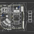 Futuristic Control Room Interior Design With Hi Tech Console Display Screens And Glass Top Desk