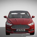 Red Modern Sedan With Sleek Exterior Design And Alloy Wheels