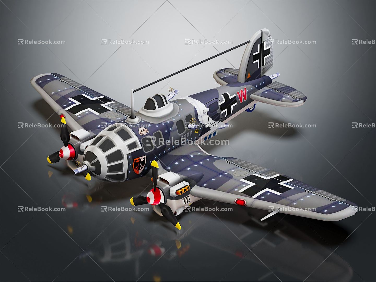 Modern aircraft Vintage aircraft World War II aircraft 3d model