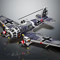 Classic Twin Engine Passenger Aircraft Model With Gray Exterior And Detailed Design