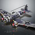 Modern aircraft Vintage aircraft World War II aircraft 3d model