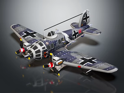 Modern aircraft Vintage aircraft World War II aircraft 3d model