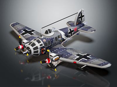 Modern aircraft Vintage aircraft World War II aircraft 3d model