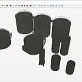 Oil tank Gas tank Storage tank Industrial equipment 3d model