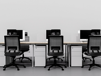 Office Desk Office Chair Office Partition 3d model