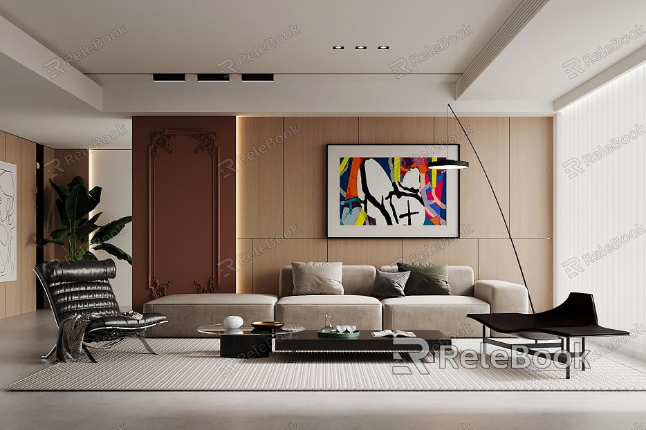 modern living room model