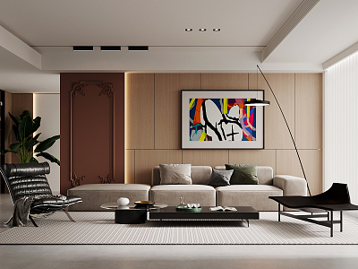 modern living room model