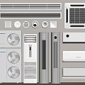 Modern Home Air Conditioners And Fans Including Split Wall Mounted And Floor Standing Types