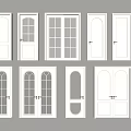 Modern White Double Doors Featuring Glass Panels Arch Designs And Various Styles